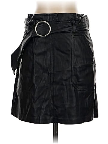Zara TRF Faux Leather Skirt (view 1)