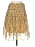 Max Studio 100% Polyester Floral Yellow Casual Skirt Size XS - photo 2