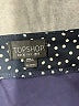 Topshop 100% Polyester Polka Dots Blue Black Shorts Size 4 - photo 3