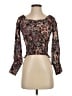 BB Dakota by Steve Madden 100% Polyester Brown 3/4 Sleeve Top Size XS - photo 1