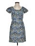 J.Crew Paisley Blue Casual Dress Size 2 - photo 1