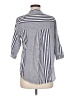 Unbranded Stripes Blue 3/4 Sleeve Button-Down Shirt Size M - photo 2