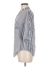 Unbranded Stripes Blue 3/4 Sleeve Button-Down Shirt Size M - photo 5
