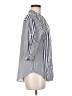 Unbranded Stripes Blue 3/4 Sleeve Button-Down Shirt Size M - photo 4