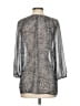 TINA Stephens 100% Polyester Silver 3/4 Sleeve Blouse Size XS - photo 2