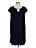 She + Sky Solid Blue Casual Dress Size L - photo 1