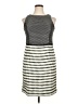 Muse Houndstooth Gray Casual Dress Size 14 - photo 1