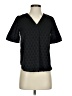 Ann Taylor Black Short Sleeve Blouse Size XXS - photo 1