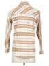 Everlane 100% Cotton Stripes Tan Ivory Jacket Size XXS - photo 2