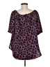 MICHAEL Michael Kors Blue Short Sleeve Blouse Size M - photo 2