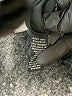 Peach Solid Black Track Pants Size S - photo 5