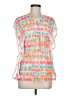 Miken 100% Polyester Tie-dye Pink Sleeveless Blouse Size M - photo 1