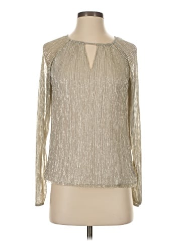 White House Black Market Long Sleeve Blouse (view 1)