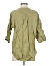 J.Crew 100% Cotton Green 3/4 Sleeve Blouse Size XS - photo 2