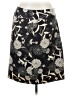 Ann Taylor LOFT 100% Polyester Print Black Formal Skirt Size 12 - photo 1