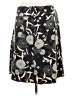 Ann Taylor LOFT 100% Polyester Print Black Formal Skirt Size 12 - photo 2