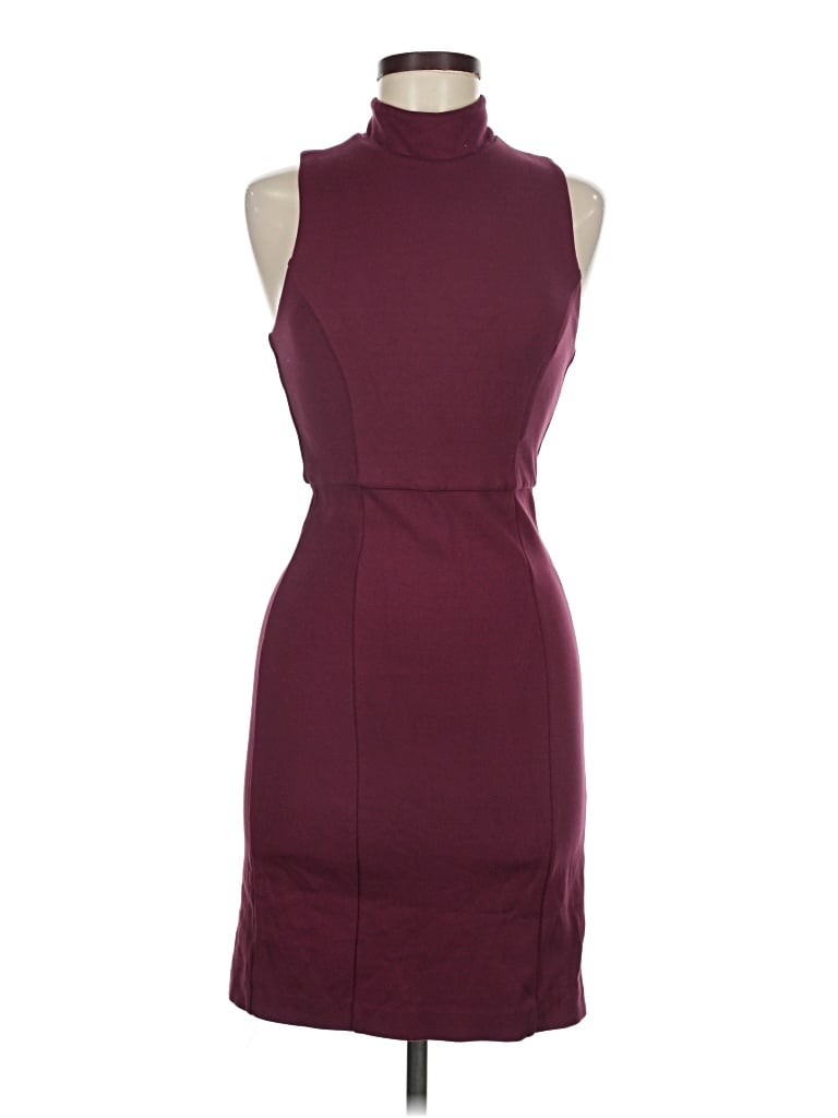 Pre-owned French Connection Cocktail Dress In Burgundy
