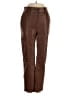 Carlisle Brown Faux Leather Pants Size 0 - photo 1