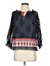 John Mark 100% Polyester Blue 3/4 Sleeve Blouse Size S (petite) - photo 1