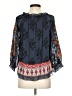 John Mark 100% Polyester Blue 3/4 Sleeve Blouse Size S (petite) - photo 2