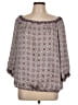 Max Studio 100% Polyester Purple 3/4 Sleeve Blouse Size L (petite) - photo 1