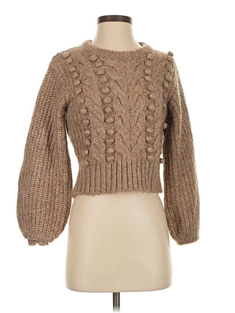 Pre-owned Astr Pullover Sweater In Brown