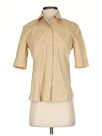 Donna Karan Signature 3/4 Sleeve Button-Down Shirt (view 1)