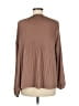 DR2 100% Polyester Brown Long Sleeve Blouse Size M - photo 2