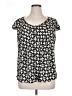 Nine West 100% Polyester Black Short Sleeve Top Size 14 - photo 1