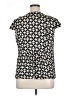 Nine West 100% Polyester Black Short Sleeve Top Size 14 - photo 2