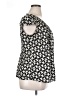Nine West 100% Polyester Black Short Sleeve Top Size 14 - photo 4