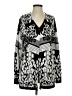 LOGO by Lori Goldstein Animal Print Silver Pullover Sweater Size XS - photo 1