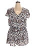 Eclair 100% Polyester Paisley Blue Romper Size 1X - photo 1