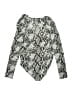 Haute Monde Silver Gray Bodysuit Size M - photo 2