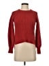 Madewell 100% Cotton Chevron-herringbone Red Pullover Sweater Size XXS - photo 1