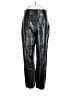 Zara Metallic Silver Faux Leather Pants Size L - photo 1