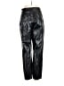 Zara Metallic Silver Faux Leather Pants Size L - photo 2