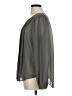 Ann Taylor LOFT 100% Polyester Gray Long Sleeve Blouse Size M - photo 5