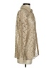 Worth New York 100% Polyester Metallic Gold Tan Long Sleeve Blouse Size 2 - 4 - photo 4