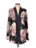 Eyeshadow Floral Black Gray Blazer Size S - photo 1