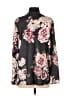 Eyeshadow Floral Black Gray Blazer Size S - photo 2