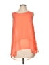Stacy Chang Orange Sleeveless Blouse Size S - photo 1