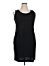 Studio One Solid Black Casual Dress Size 14 - photo 1