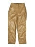 Babaton 100% Polyurethane Metallic Gold Tan Faux Leather Pants Size 00 - photo 1