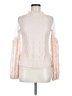 Lace & Beads 100% Polyester Ivory Long Sleeve Blouse Size 8 - photo 1