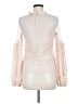 Lace & Beads 100% Polyester Ivory Long Sleeve Blouse Size 8 - photo 2