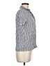 Splendid Stripes Silver Short Sleeve Blouse Size M - photo 4