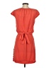 Guess 100% Polyester Solid Orange Casual Dress Size 0 - photo 2