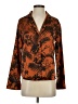 Future Collective 100% Polyester Tropical Orange Long Sleeve Blouse Size XXS - photo 1