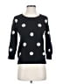 Wallace Polka Dots Solid Black Pullover Sweater Size S - photo 1